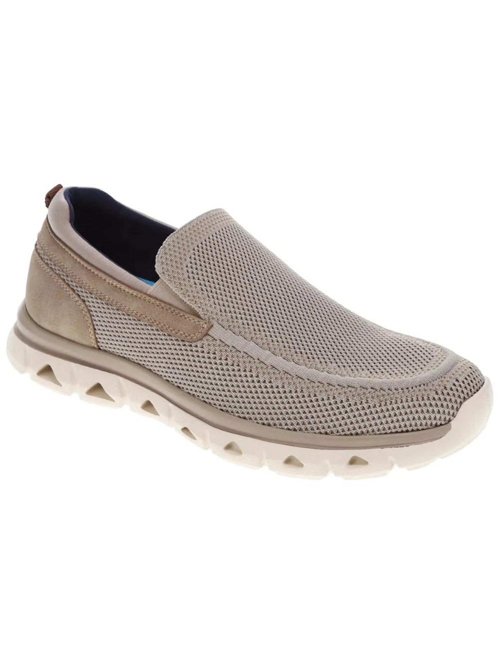 Men's Caden Knit & Synthetic Leather Casual Slip-On Loafer Shoes size 9.5